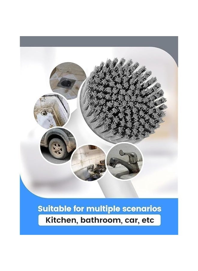 فرشاة تنظيف كهربائية متعددة الوظائف 3 في 1، 5 رؤوس قابلة للتبديل، محرك قوي، قابلة لإعادة الشحن لاسلكيًا، تصميم مريح وخفيف الوزن - Image 2